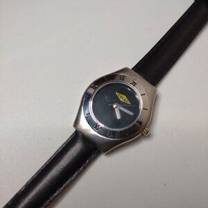 Black And Silver Tone Analog Colas Watch